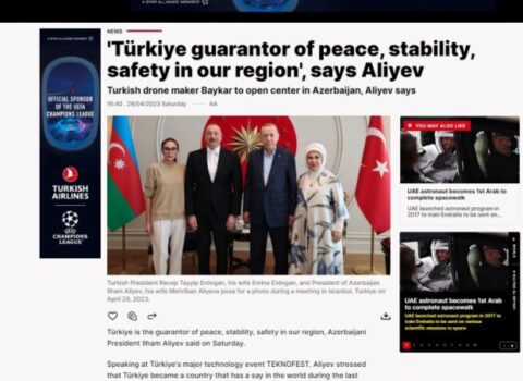 Prezident İlham Əliyevin “TEKNOFEST”dəki çıxışı Türkiyə mediasının diqqət mərkəzində