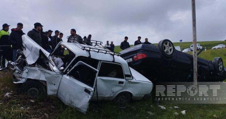 Şamaxıda yol qəzası: 5 nəfər xəsarət aldı Şamaxıda yol qəzası: 5 nəfər xəsarət aldı