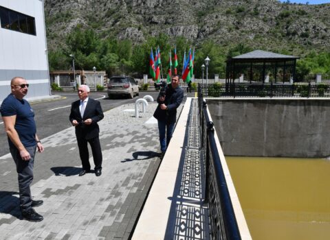 Dövlət başçısı Zəngilanda Konqres Mərkəzinin tikintisi ilə tanış oldu