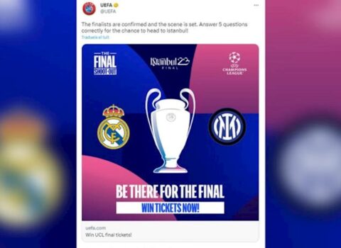 UEFA Çempionlar Liqası ilə bağlı qalmaqallı paylaşım etdi