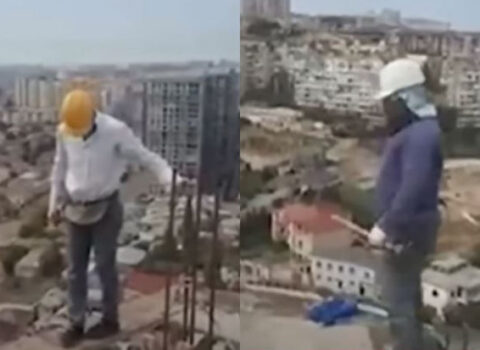 Ölümlə üz-üzə qalan fəhlələr – VİDEO
