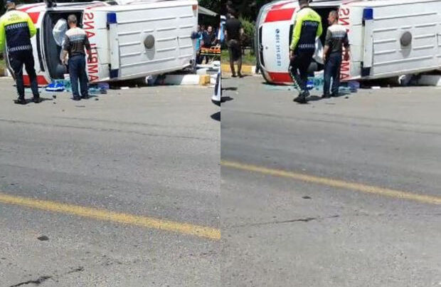 Azərbaycanda çağırışa gedən ambulans aşdı – VİDEO Azərbaycanda çağırışa gedən ambulans aşdı – VİDEO
