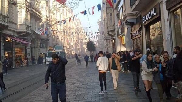 İstanbulda güclü partlayış: yaralılar var