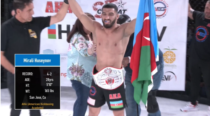 Azərbaycanlı MMA döyüşçüsü ABŞ-da rəqibini 53 saniyəyə nokauta saldı –VİDEO