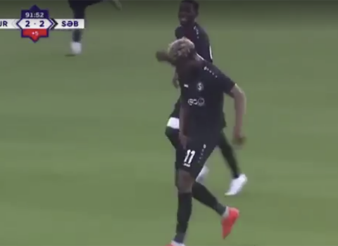 “Səbail”in futbolçusundan ədəbsiz jest – VİDEO
