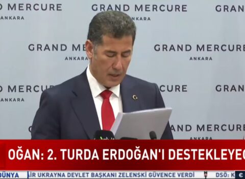 Sinan Oğan: “İkinci turda Ərdoğanı dəstəkləyəcəyimizi bəyan edirəm”