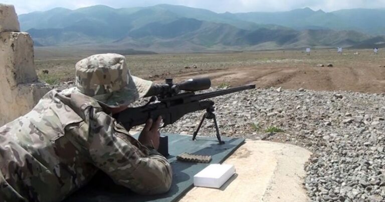 Azərbaycan Ordusunun snayperləri atış çalışmaları yerinə yetirdi – VİDEO