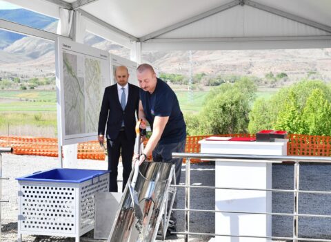 Prezident Xanlıq, Mahruzlu və Zilanlı kəndlərinin təməlini qoydu