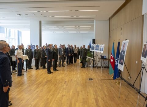 NATO mənzil-qərargahında Silahlı Qüvvələr Gününə həsr olunan tədbir keçirildi