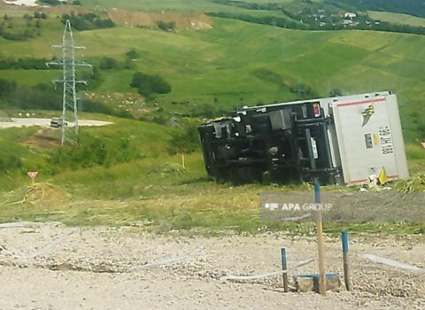 Xocalıda yük maşını AŞDI
