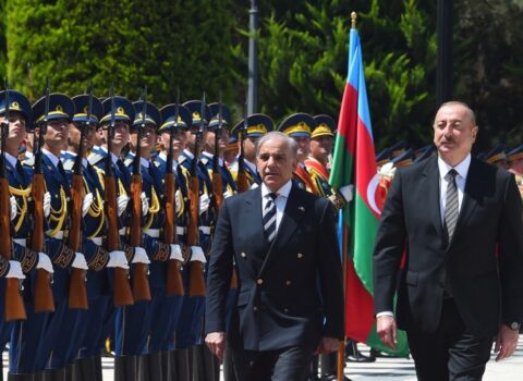 Pakistanın Baş nazirinin rəsmi qarşılanma mərasimi oldu