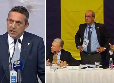 “Fənərbağça”nın qurultayında dava düşdü – VİDEO