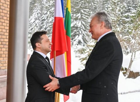 Litva Prezidenti Kiyevdə səfərdədir
