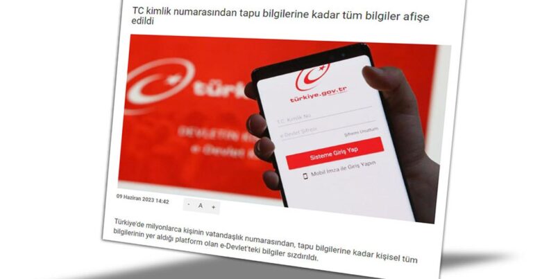 “Bütün Türkiyə vətəndaşlarının şəxsi məlumatları internetə sızdı”