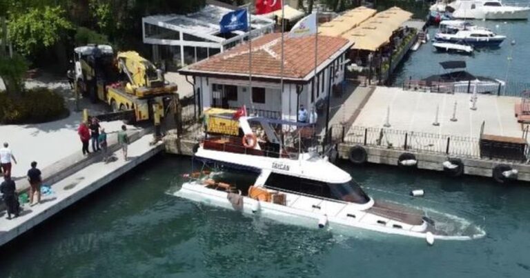 Türkiyədə 15 sərnişini olan yaxta BATDI Türkiyədə 15 sərnişini olan yaxta BATDI