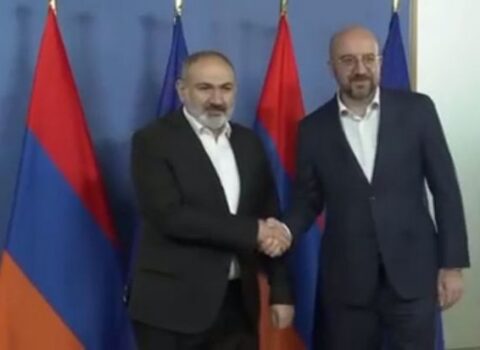 Şarl Mişellə Paşinyanın görüşü başladı