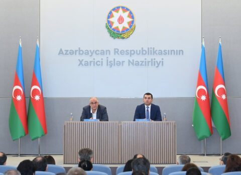 XİN-də Azərbaycanda akkreditə olunmuş diplomatik korpus üçün brifinq keçirildi