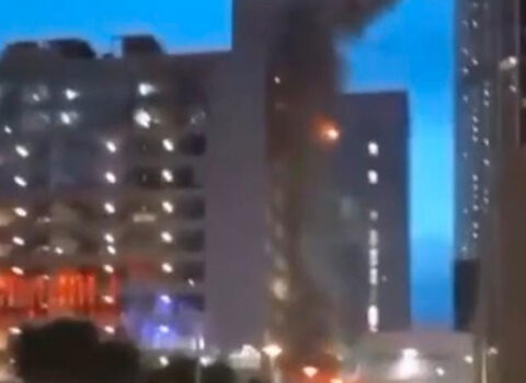 Moskvaya dronlarla hücum edildi – VİDEO