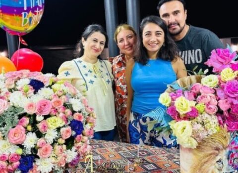 Qafarzadənin LGBT rənginə boyanmış şarla FOTOLARI DİQQƏT ÇƏKDİ
