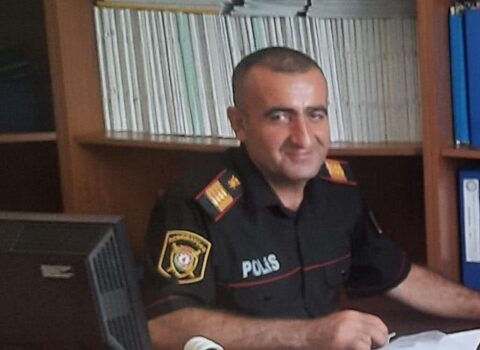 Naxçıvanda qadını göldə batmaqdan xilas edərkən ölən polisin FOTOSU