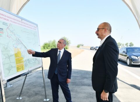İlham Əliyev yol açılışlarında iştirak etdi