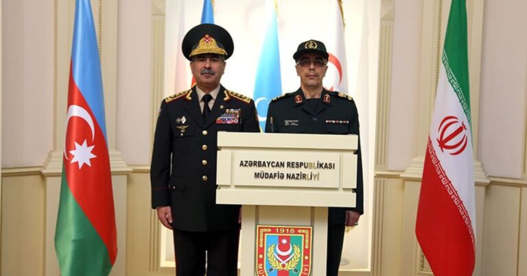 Zakir Həsənov iranlı generalla danışdı