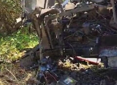 Xocalıda traktor minaya düşdü – FOTO