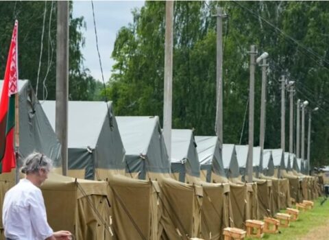 “Vaqner” PMC-nin Belarusdakı düşərgəsi sökülür – FOTO