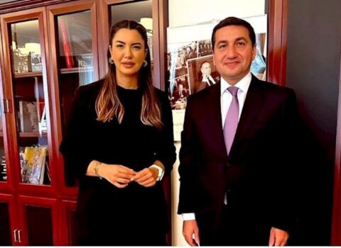 Fulya Öztürk Hikmət Hacıyevlə görüşdü – FOTO