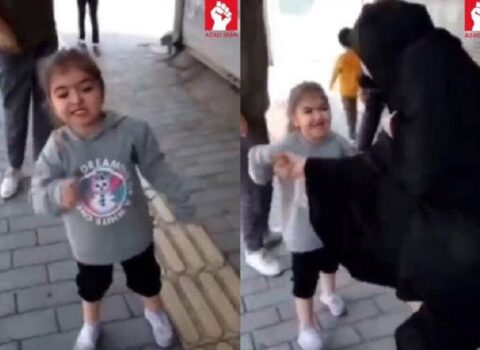 İranda balaca uşaq da anti-hökumət şüarı səsləndirir – VİDEO