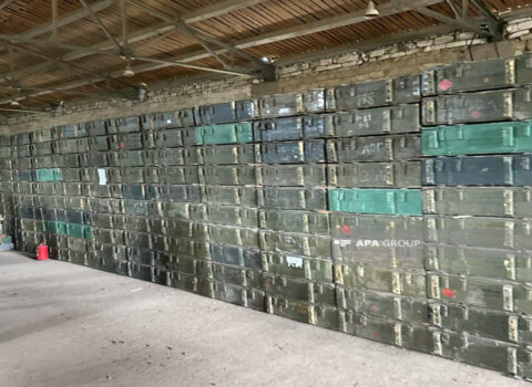 Xocalıda silah-sursat anbarı aşkarlandı – FOTOLAR