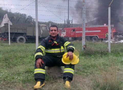 Xankəndi sakini illər sonra öz torpağında yanğını söndürdü – FOTO