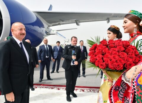 İlham Əliyev Tacikistana səfərə getdi – FOTOLAR