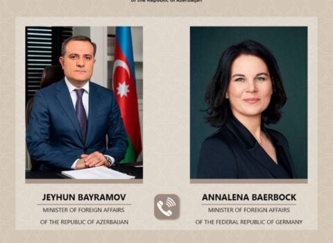 Ceyhun Bayramov alman həmkarı ilə DANIŞDI