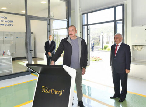 Prezident “Cahangirbəyli” SES-in açılışında iştirak etdi – FOTOLAR / YENİLƏNİB