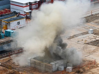 Sinqapurda 100 kiloqramlıq bomba partladıldı