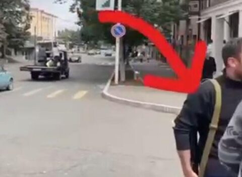 Xankəndidə mülki şəxslərin silahlandırılmasının görüntüləri – VİDEO