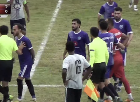 Azərbaycan futbolunda dava düşdü – VIDEO