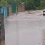 Kürdəmirdə güclü yağış həyatı iflic etdi – VİDEO