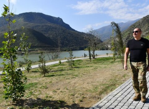İlham Əliyev Tərtərə getdi – YENİLƏNİB/FOTO