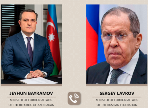 Ceyhun Bayramov Lavrovla “3+3” regional platformasını müzakirə etdi