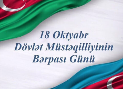 Bu gün Azərbaycanda Müstəqilliyin Bərpası Günüdür
