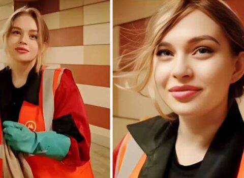 Sosial mediada görüntüsü paylaşılan xadimə məşhur oldu – FOTO
