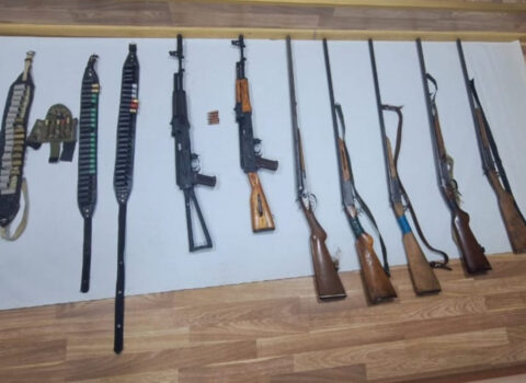 Lerikdə dağın yamacından silah-sursat aşkarlandı – FOTO