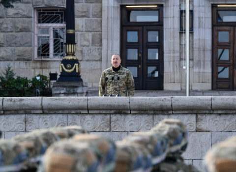 Xankəndidə hərbi paraddan FOTOLAR