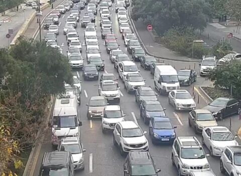 Bakının bir çox yollarında nəqliyyatın sıxlığı müşahidə edilir – SİYAHI