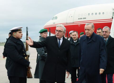 Ərdoğan Almaniyada – FOTO