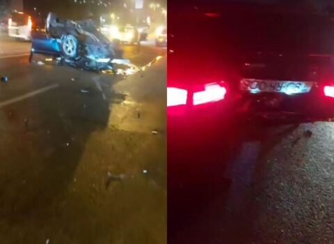 Bakıda avtoyuma məntəqəsinin işçisi BMW-ni aşırdı