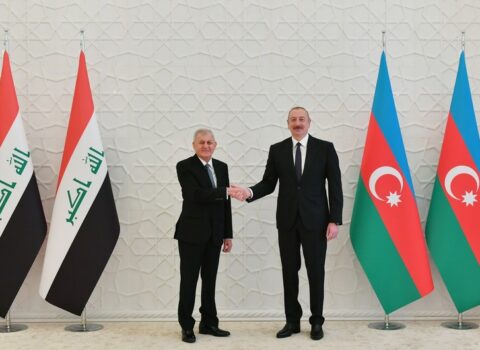 Azərbaycan və İraq prezidentləri mətbuata bəyanatlarla çıxış ediblər