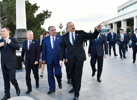 Prezidentlər Dağüstü parkda – FOTOLAR